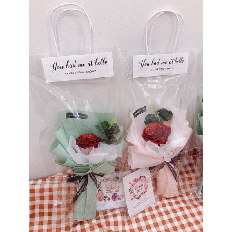 Combo 10 Túi xách trong đựng hoa