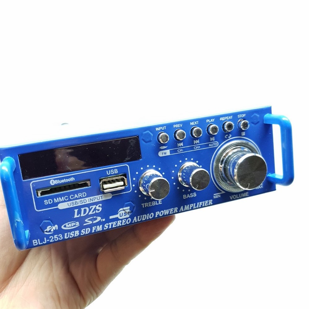 Amply LDZS BLJ-253 12V/220V BLUTOOTH 300W x 300W