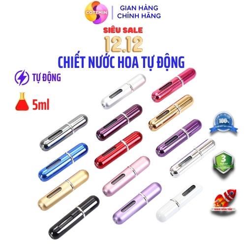 [Mã COSDAY giảm 8% đơn 150K] Chai Chiết Nước Hoa Tự Động LOẠI CAO CẤP Dạng Xịt Lọ 5ml Lấp Lánh Cực Đẹp COTEMIN