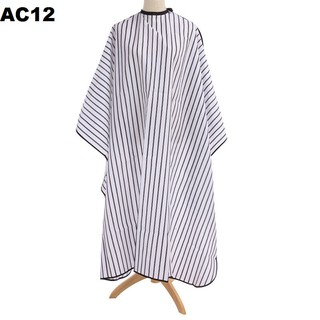 Áo choàng cắt tóc sọc trắng -  đen.