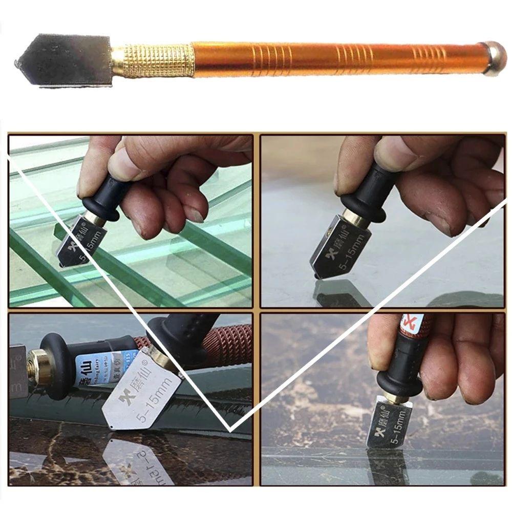 Dụng Cụ Cắt Kính Với Tay Cầm Kim Loại Tiện Dụng