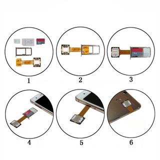 Hybrid Double Dual SIM Card  Adapter for Android Phone Extender for Nano