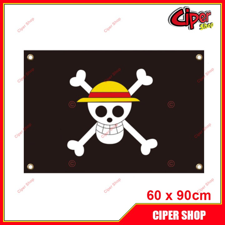 Cờ hải tặc Luffy 60 x 90cm - Cờ One Piece