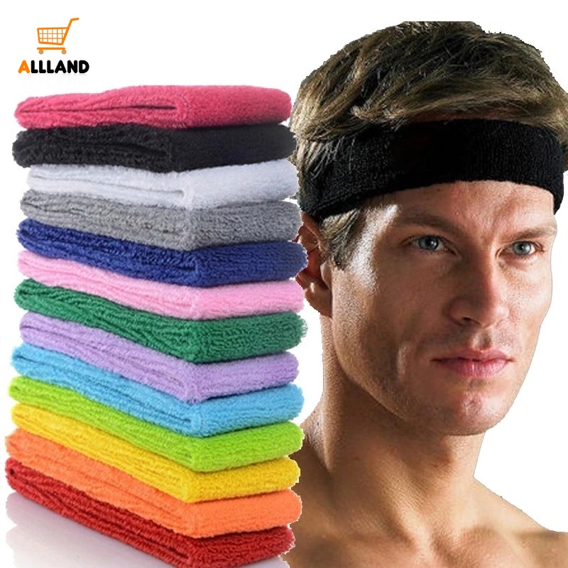 Băng Đô Cotton Nhiều Màu Co Giãn Thoáng Khí Phong Cách Thể Thao Thời Trang Cho Nam Và Nữ