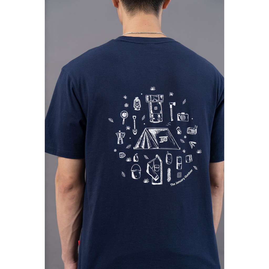 Áo thun unisex có túi ngực, in hình sau lưng Camping TJO Việt Nam, chất liệu cotton 100% - Hàng Chính Hãng | BigBuy360 - bigbuy360.vn