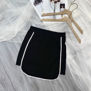 Chân váy chữ A viền màu cực xinh , chất thun bozip mềm mịn dày dặn