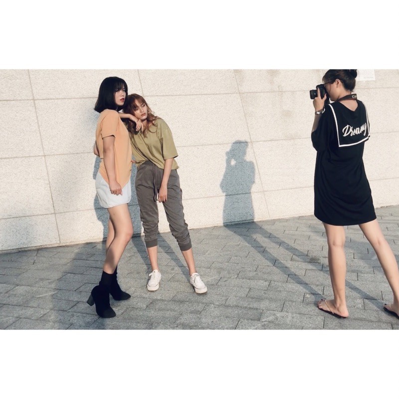 Áo Thun trơn Unisex AGE2X tone màu Thu Đông ấm áp hàng VNXK