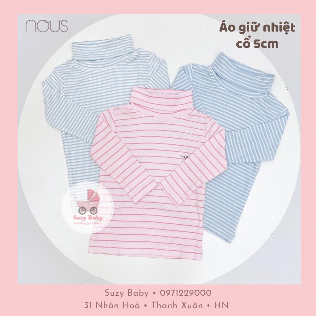 Áo giữ nhiệt Nous cổ 3cm, 5cm nhiều màu