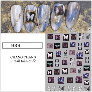 Sticker nail , sticker bướm dán móng tay.