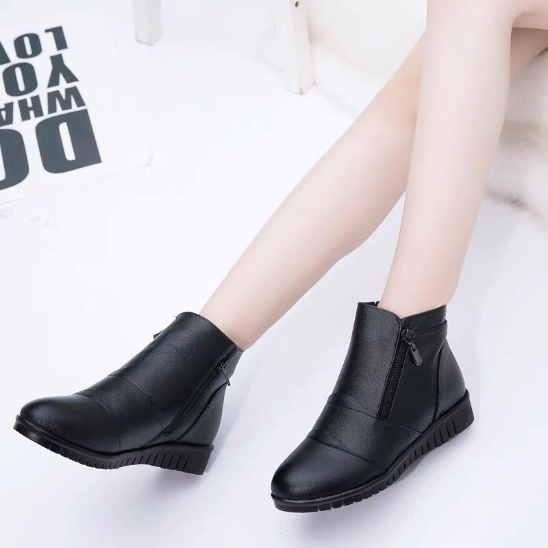 (Có sẵn) Giày bốt Quảng Châu D1153 (Có lót lông và không lót lông)