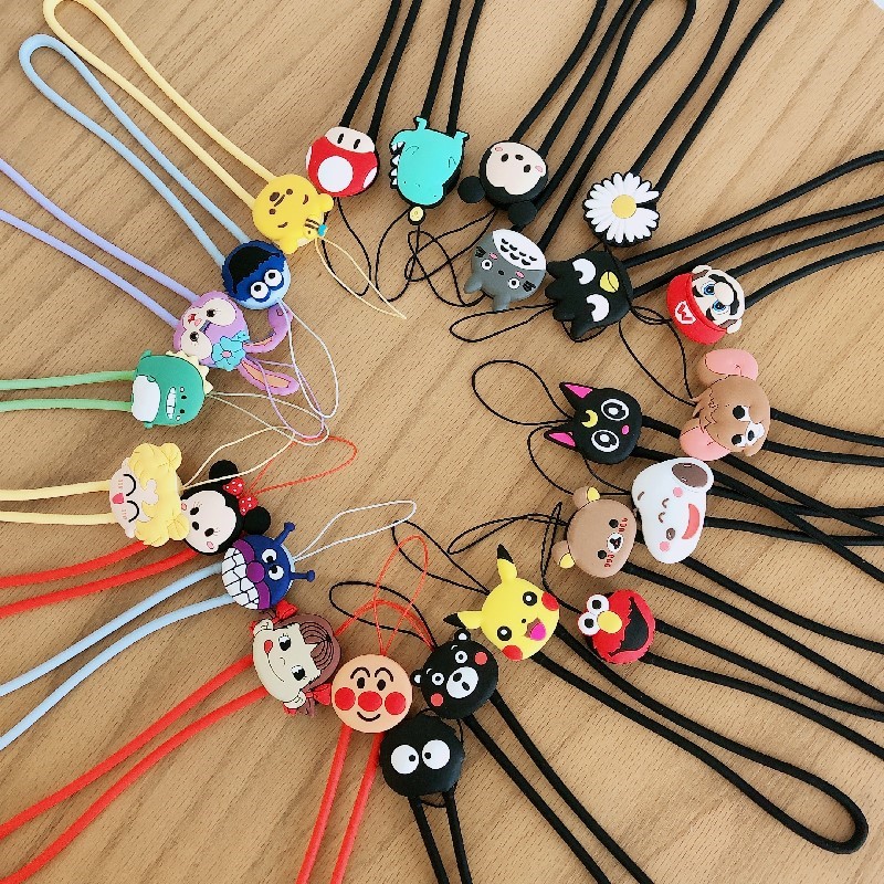 Dây đeo cổ tay gắn điện thoại đa năng chống thất lạc hình Pikachu dễ thương 1 chức năng