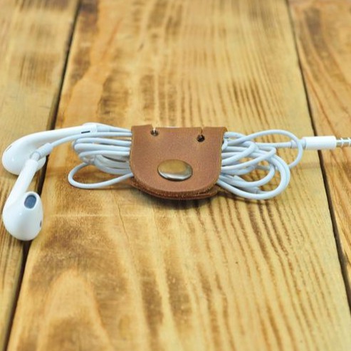 [Mua 4 tặng 1] Cuốn Dây Tai Nghe Cún Con Basic Đủ Màu Sắc - Da Thật Handmade | BigBuy360 - bigbuy360.vn