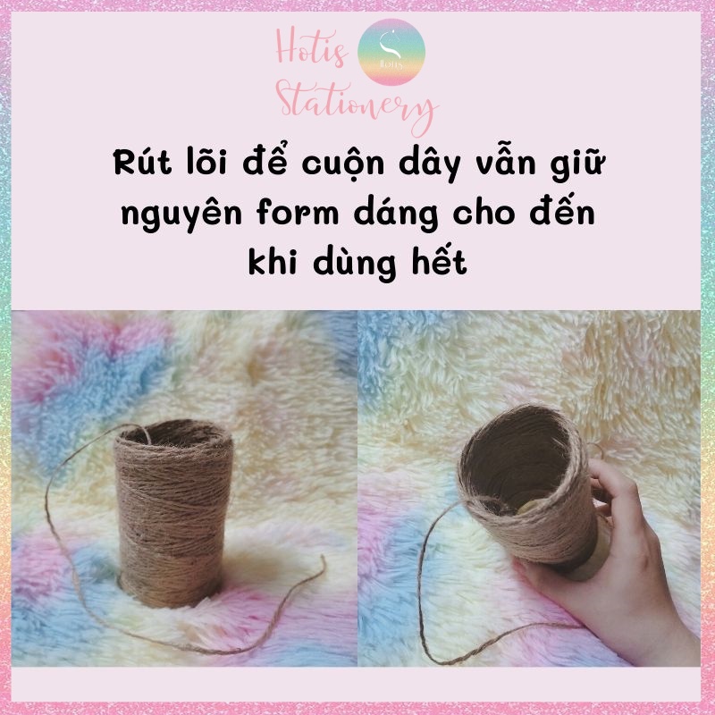 [HOTIS] Cuộn 150m dây thừng dây gai trang trí handmade DIY - Size 2mm