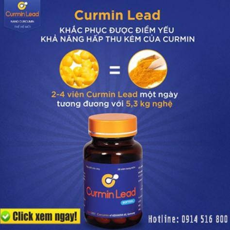 Curmin Lead - Hỗ trợ giảm viêm loét dạ dày 1 VIÊN = 5,3 KG NGHỆ