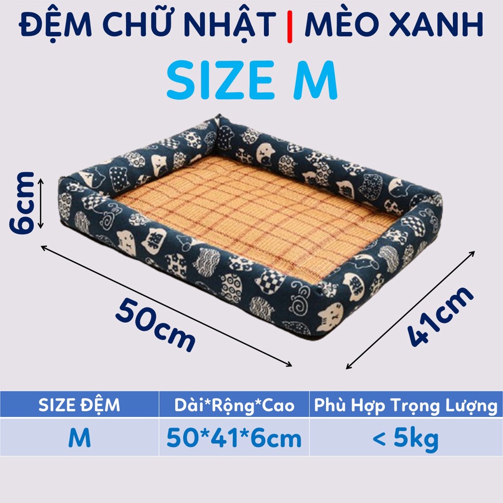 Đệm cho chó ổ nệm cho mèo hình chữ nhật Lapeta