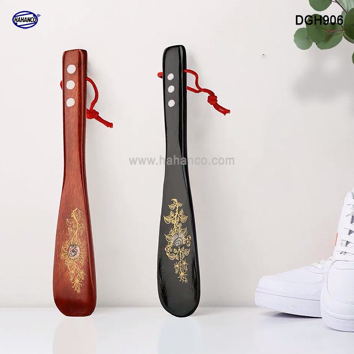 Đón Gót Giày Dài 22cm Gỗ Tự Nhiên Nguyên Khối HAHANCO Cho Giày Nam &amp; Nữ - DGH906