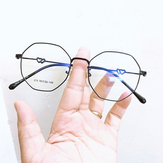 Gọng kính lục giác 19036 nhận cắt cận viễn loạn