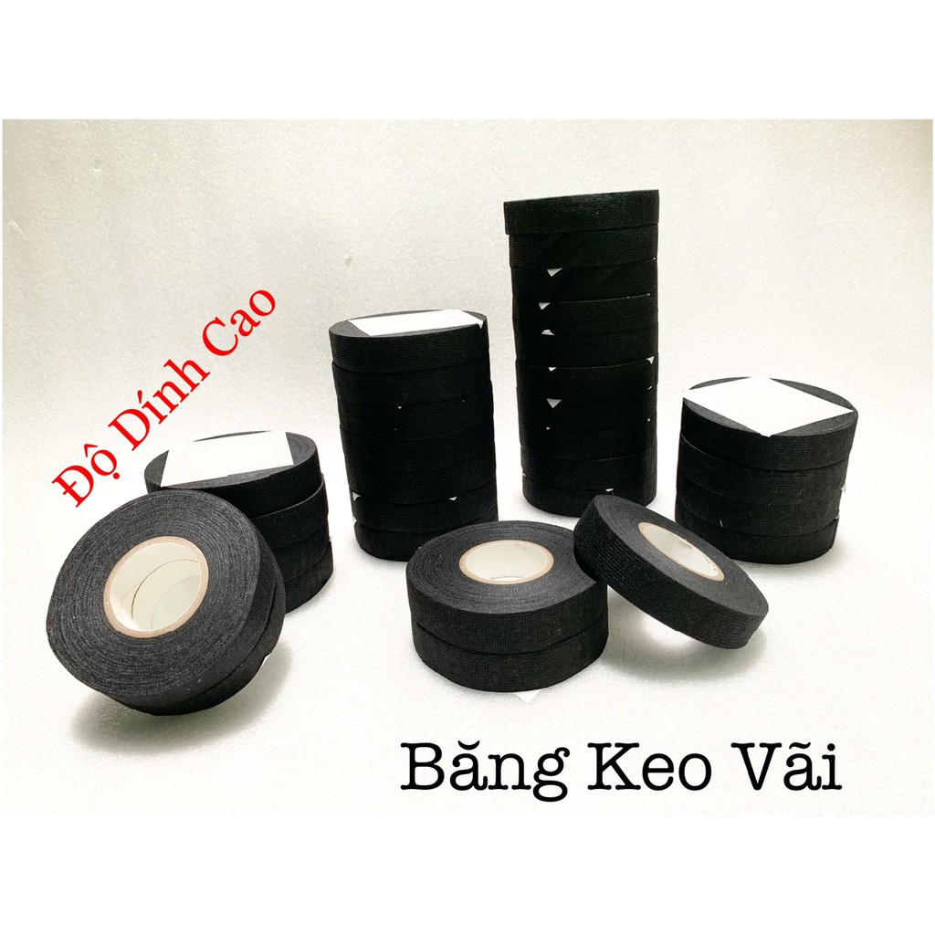 Băng Keo Điện - Vải - Chống Nhiệt Cao - Độ Bám Dính Cực Chắc