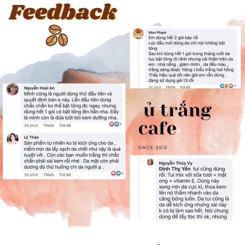 Bột ủ trắng Cafe 🎁cọ + que + băng đô | BigBuy360 - bigbuy360.vn