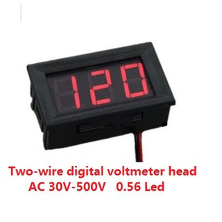 Đồng hồ đo vôn kế AC 30V-500V 0.56 led đỏ