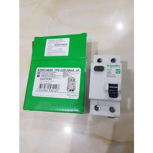 SCHNEIDER Cầu Dao Chống Giật, CB Chống Giật Đôi RCBO 2 Pha 2 Cực 10A ~40A 30mA - Hàng Chất Lượng - BH 12 Tháng