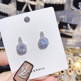 Khuyên tai đính đá lấp lánh bạc 925