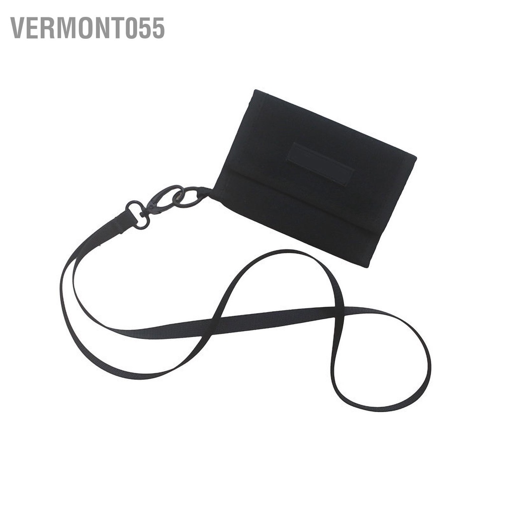 Vermont055 Túi đeo thẻ thời trang Oxford cổ bằng vải mỏng nhẹ Ví thay đổi nhỏ cho nam giới