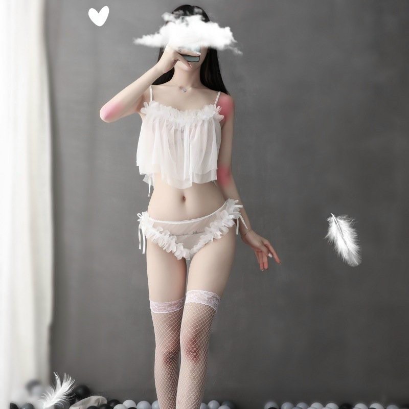 COSPLAY Cô Tiên Sét 2 Mảnh Sexy Tiểu Thư Váy Ngủ Đẹp