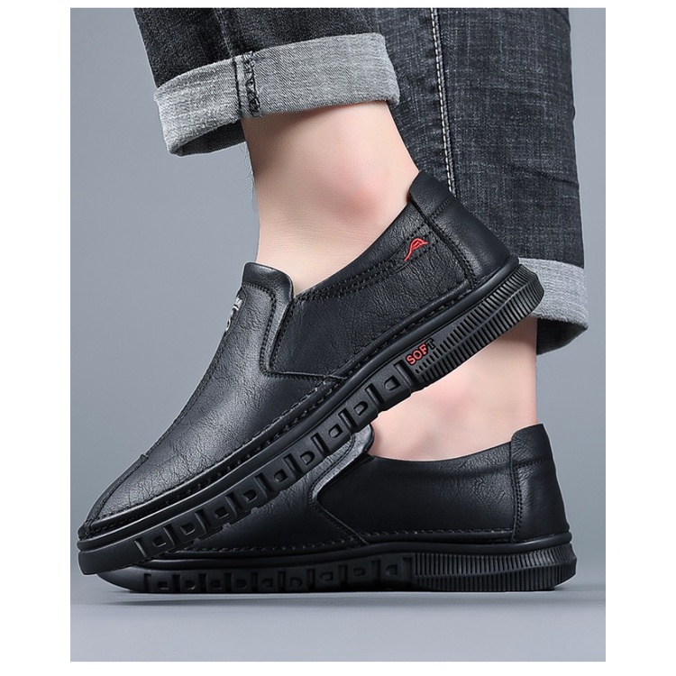 Giày Lười Da Bò Thời Trang Cá Tính