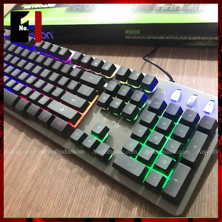 Bàn Phím Gaming Máy Vi Tính Giả Cơ Led Bosston R600 Bàn Phím Game Thủ Laptop Pc Có Dây