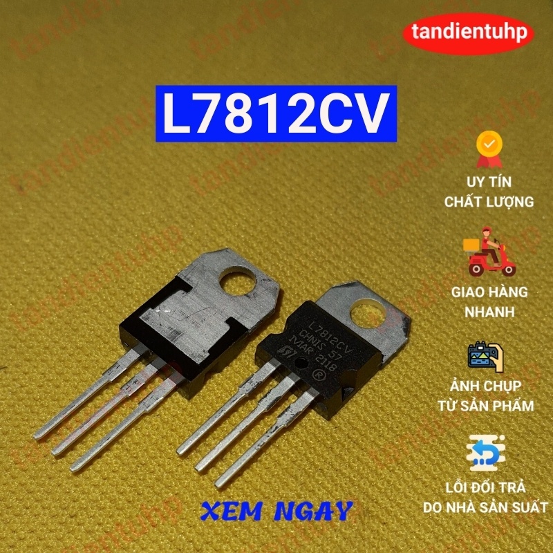 5 CHIẾC IC ỔN ÁP DƯƠNG 7805, 7806, 7808, 7809, 7812, 7815, 7818, 7824 DÒNG 1,5A HÀNG MỚI