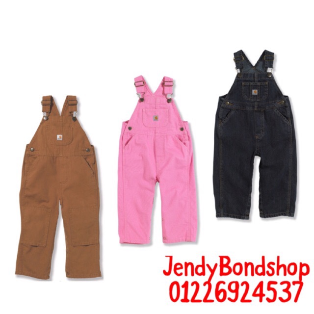 THANH LÝ Quần bé trai bé gái quần yếm denim Carhartt hàng xuất Mỹ xịn 100%