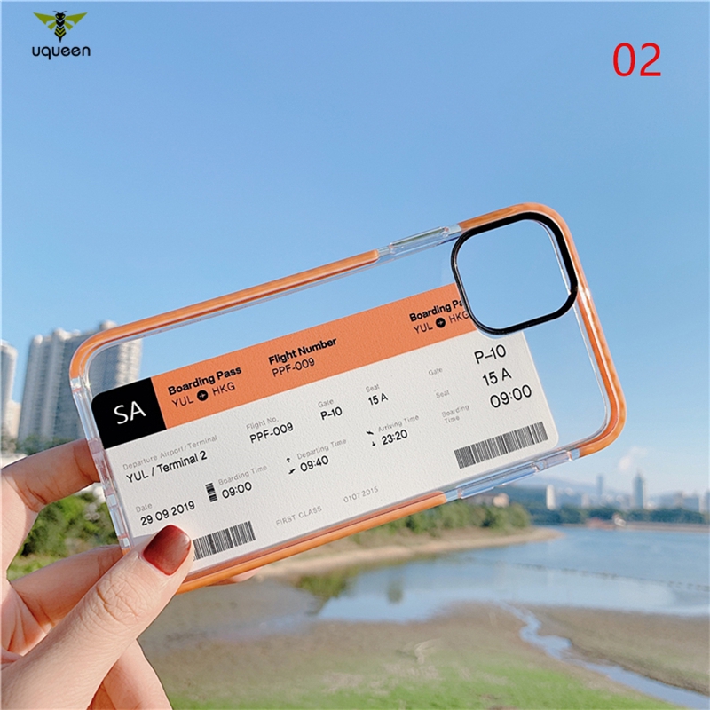 UQ Funny Travel City ticket Phone Case For iphone 11 Pro Max XR X XS Max iphone SE 7 8 plus Back Cover Silicone Soft Cases