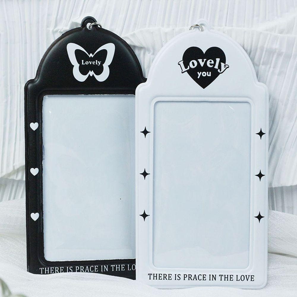 Giá Đỡ Ảnh 3 Inch Màu Trắng Đen Bằng PVC Tiện Dụng Cho Học Sinh