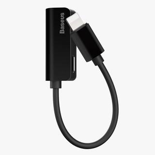 Cáp chuyển đổi hiệu Baseus L32 8Pin sang 3.5mm + cổng sạc cho iPhone 7 / 7 Plus màu đen
