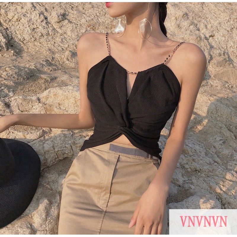 Áo Tanktop Không Tay Trơn Màu Xinh Xắn Dành Cho Nữ | BigBuy360 - bigbuy360.vn