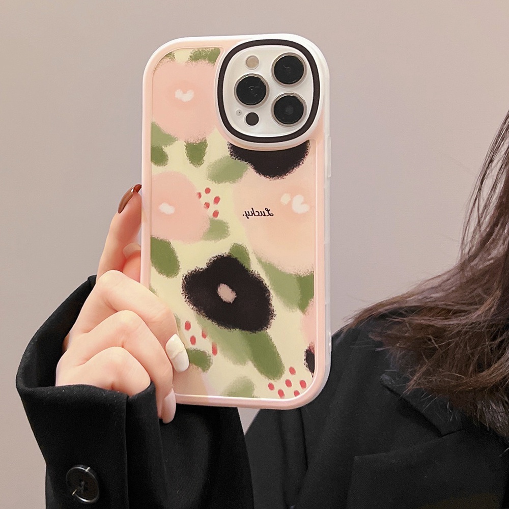 Ốp Điện Thoại TPU Mềm Chống Sốc In Hoa Cho iPhone 11 12 13 Pro max mini XS max xr 7 8 se2020 plus