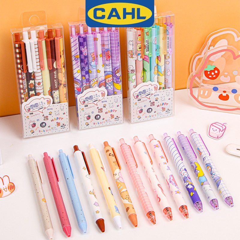 Bút Bi Mực Đen Ngòi 0.5mm Có Thể Thu Gọn Tiện Dụng Cho Nam Và Nữ