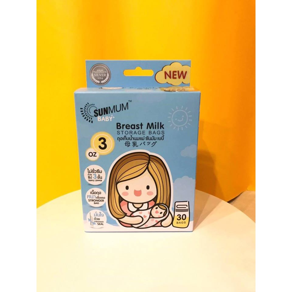 (Thái Lan)Túi trữ sữa SUNMUM 100ml-250ml