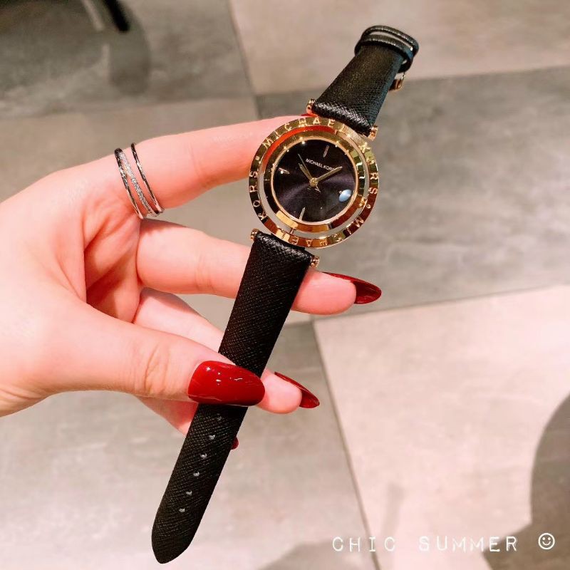 Đồng hồ kim dây da NỮ mặt tròn xoay siêu độc đáo, sz 32, thương hiệu Skmei rẻ nhất 💕