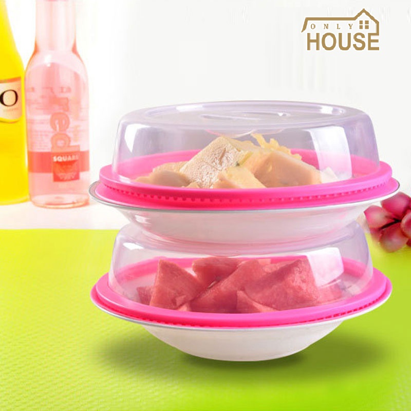 ONLY HOUSE Nắp Đậy Tô / Thức Ăn Bằng Silicone Cấp Thực Phẩm Chống Dầu Cách Nhiệt Dùng Được Trong Tủ Lạnh / Lò Vi Sóng