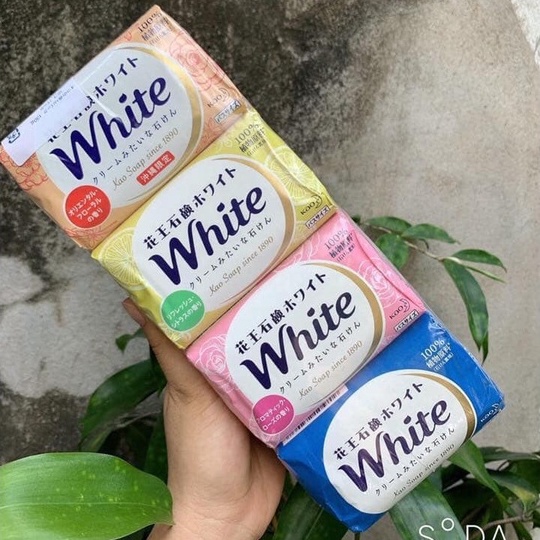 PACK 12 Bánh Xà Phòng Kao Soap White Nhật Bản 130GR - XÀ BÔNG TẮM