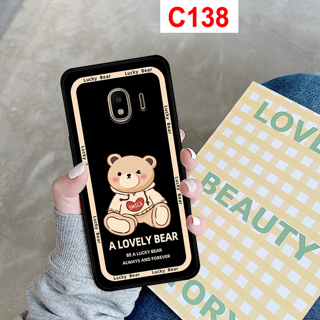 Ốp Lưng Samsung J4 2018 - J4 Plus in hình gấu dễ thương. ốp lưng rẻ bền đẹp