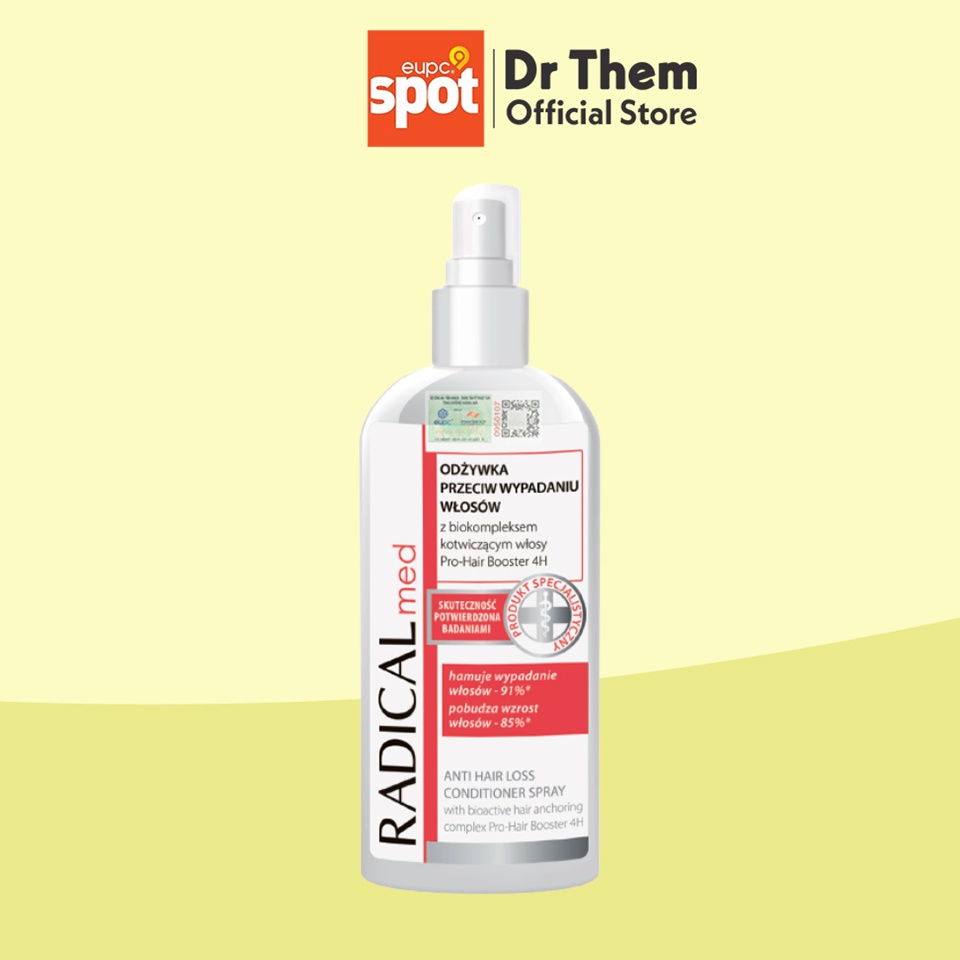 Dưỡng Giúp Ngừa Rụng Tóc Dạng Xịt - Radical Med Anti Hair loss Conditioner Spray 200ml