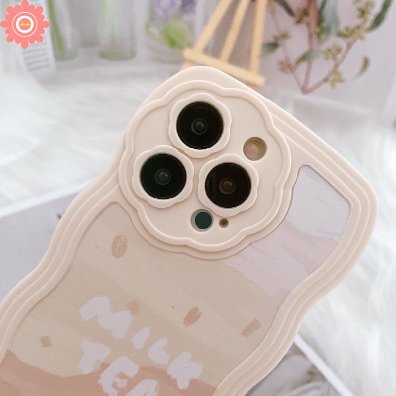 Ốp Điện Thoại Mềm Họa Tiết Trà Sữa Cho iPhone 7plus 8plus 11 12 13 Pro MAX 7 8 XR X XS MAX SE 2020