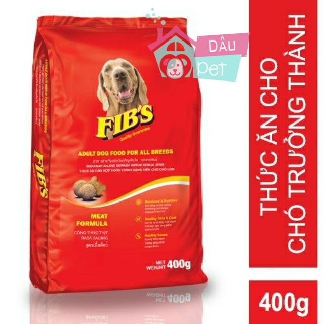 Thức ăn hạt khô cho chó trưởng thành FIB’S 400g