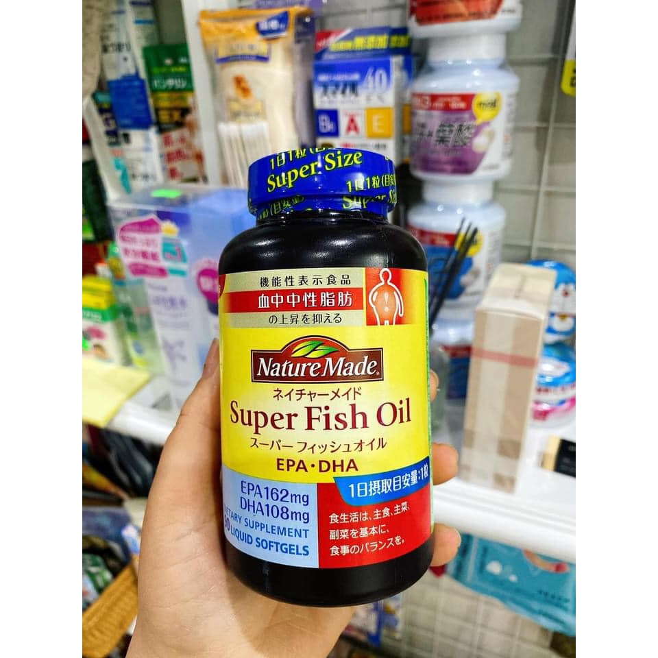 [ 90 viên] Viên dầu cá fish oil natura made