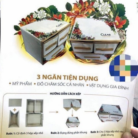 Tủ vải mini 3 ngăn