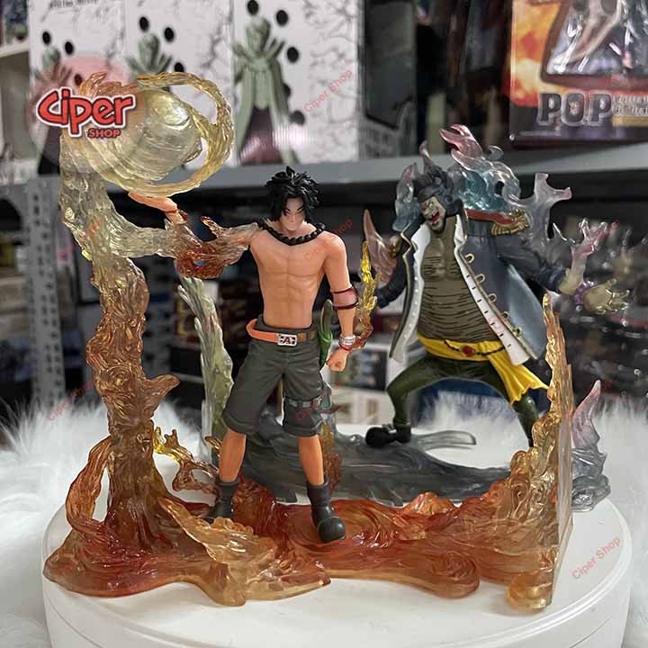 Mô hình Ace và Râu Đen - Mô hình One Piece - Figure Ace vs Teach One Piece