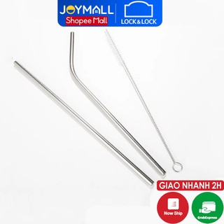 Ống hút Lock&Lock thẳng, cong inox, cọ rửa ống hút - JoyMall